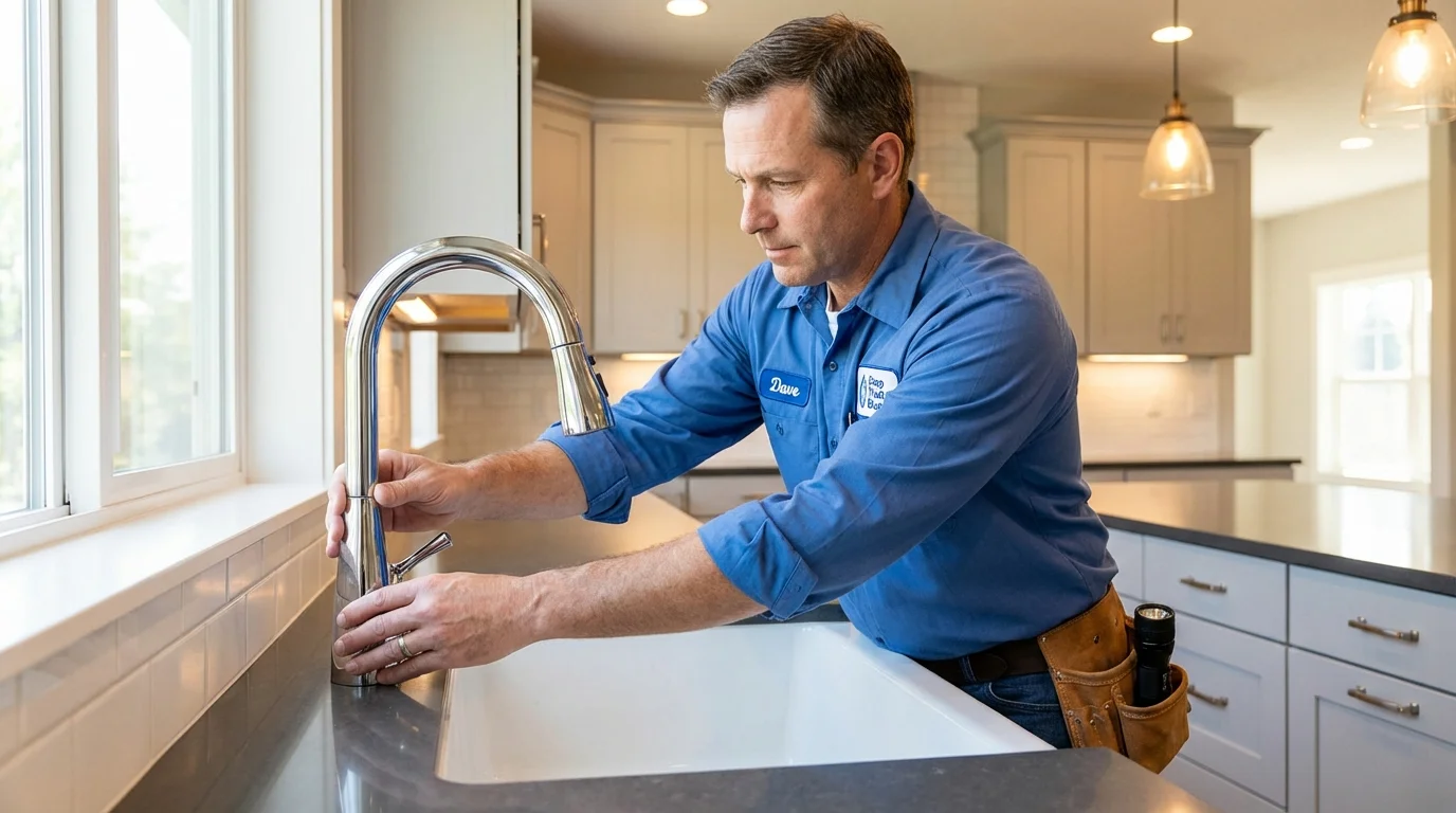 Kitchen faucet installation by Johns Plumbing LLC in Willcox