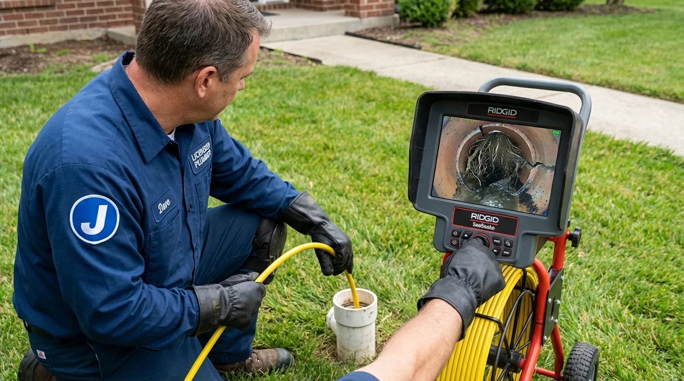Sewer camera inspection being performed by Johns Plumbing LLC in Willcox